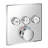 Chrome Square 12" Rain Head 3 Way Functions Diverter Thermostatic Pb Shower Kit