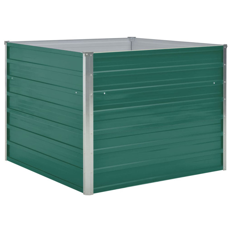 Jardinière en acier galvanisé, Vert