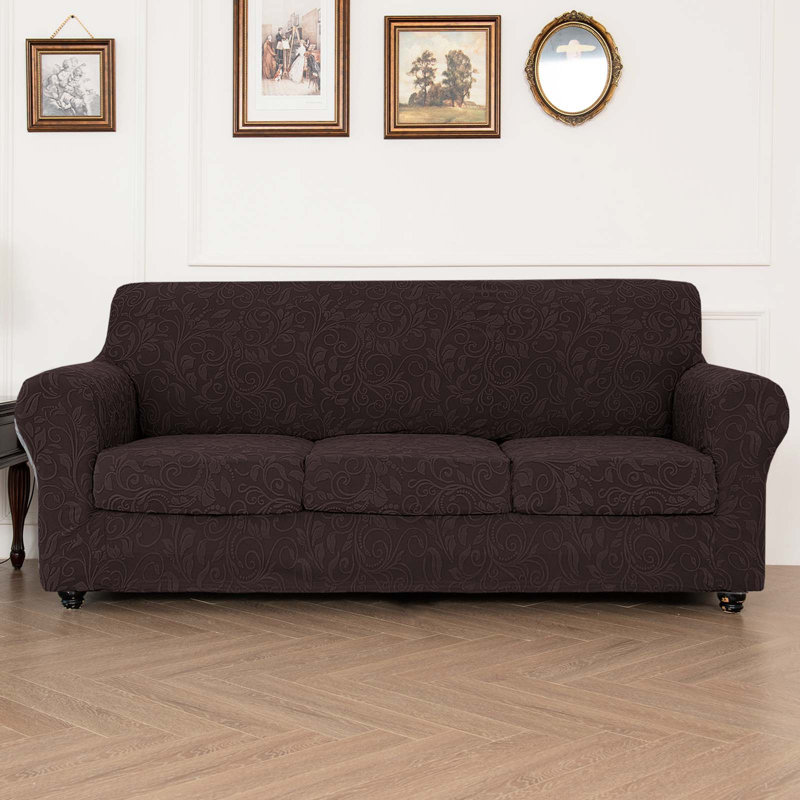 Housse tricotée pour fauteuil inclinable en jacquard, Gris
