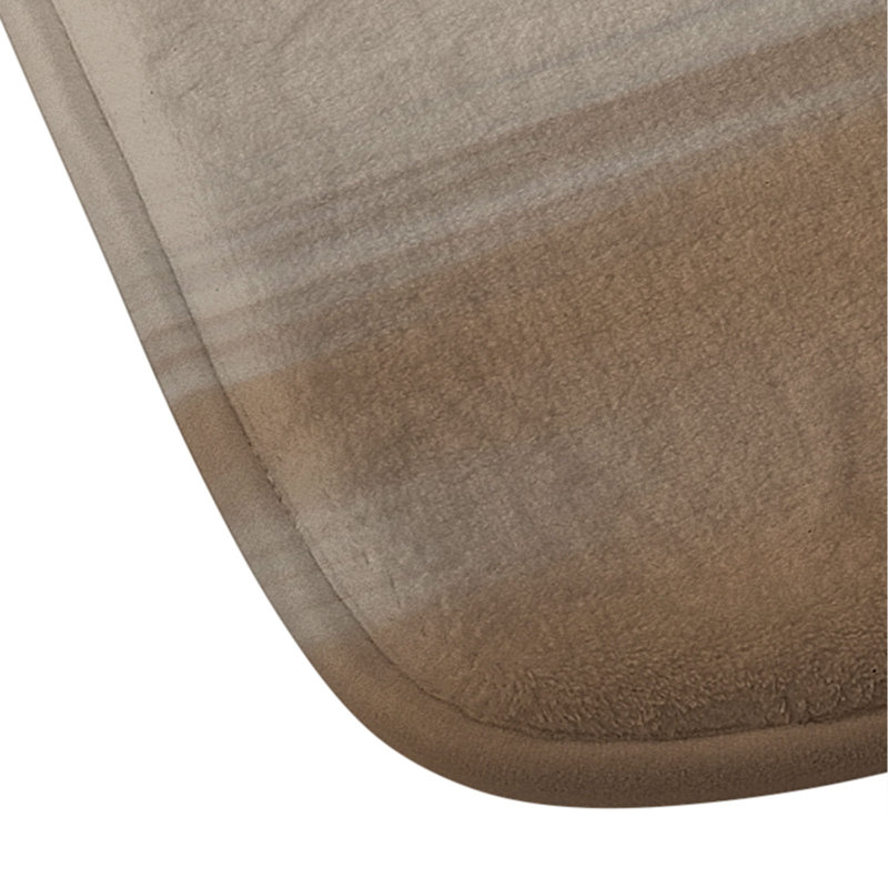 Hello Twiggs Watercolor Beach Memory Foam Bath Mat, Single - 17" L x 24" W