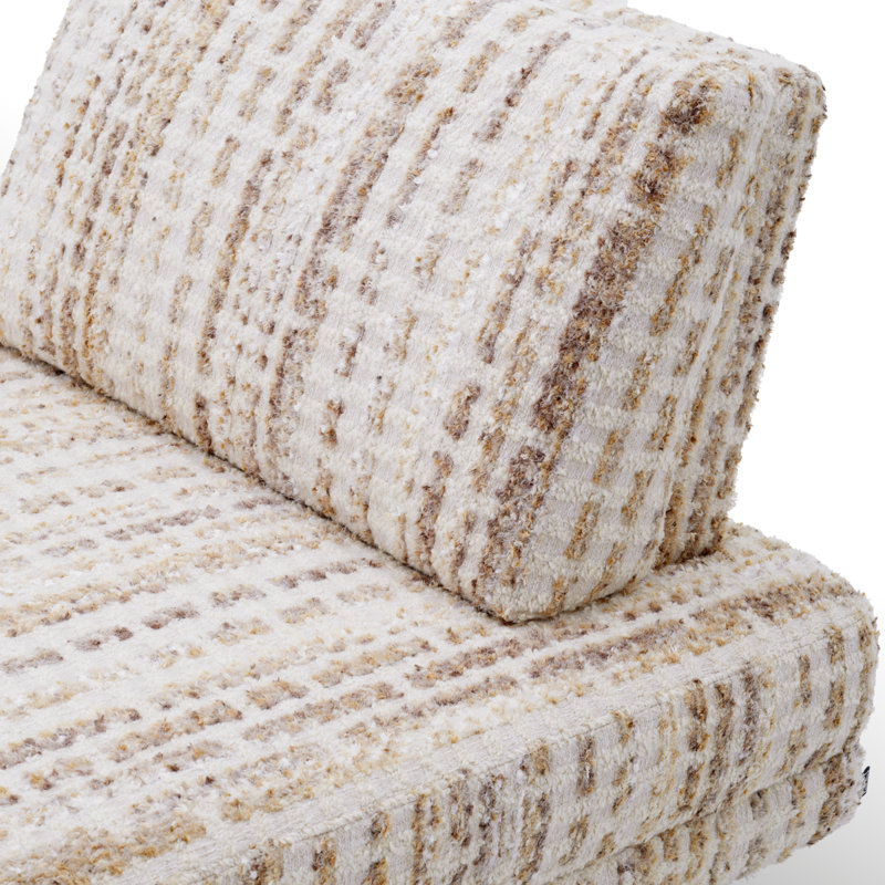 Chair Rubina Antique Brass Finish Dorsay Beige
