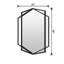 Hexagon Black Metal Framed Wall Mirror, Geometric Bathroom Vanity Mirror for Over Sink, Horizontal or Vertical Hanging Accent Mirror for Entryway, Bedroom & Living Room-1905795155