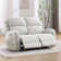 57.4" Wide Modern And Overstuffed Soft Power Reclining Loveseat Sofa