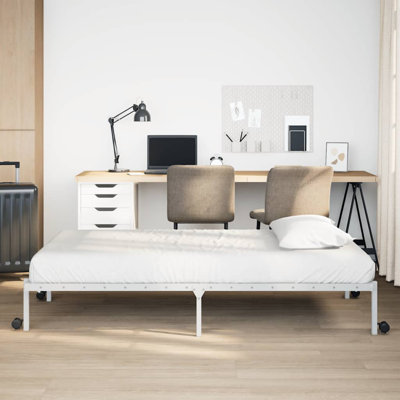 Bed Frame Without Mattress Foldable Steel