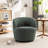 Hadriel Boucle Swivel Barrel Chair-1251603731