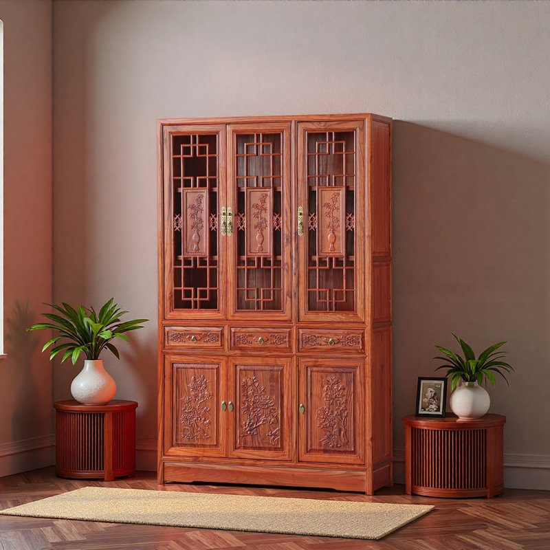 Bibliothèque standard en bois massif H 76,8 po x l 47,2 po Millicent, (3 tablettes) H 76,8 po x l 47,2 po x P 14,9 po