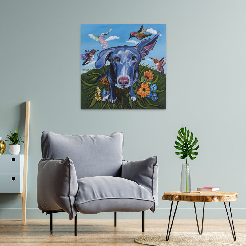 Art contemporain Babs N’ Birds, H 24 po x l 24 po