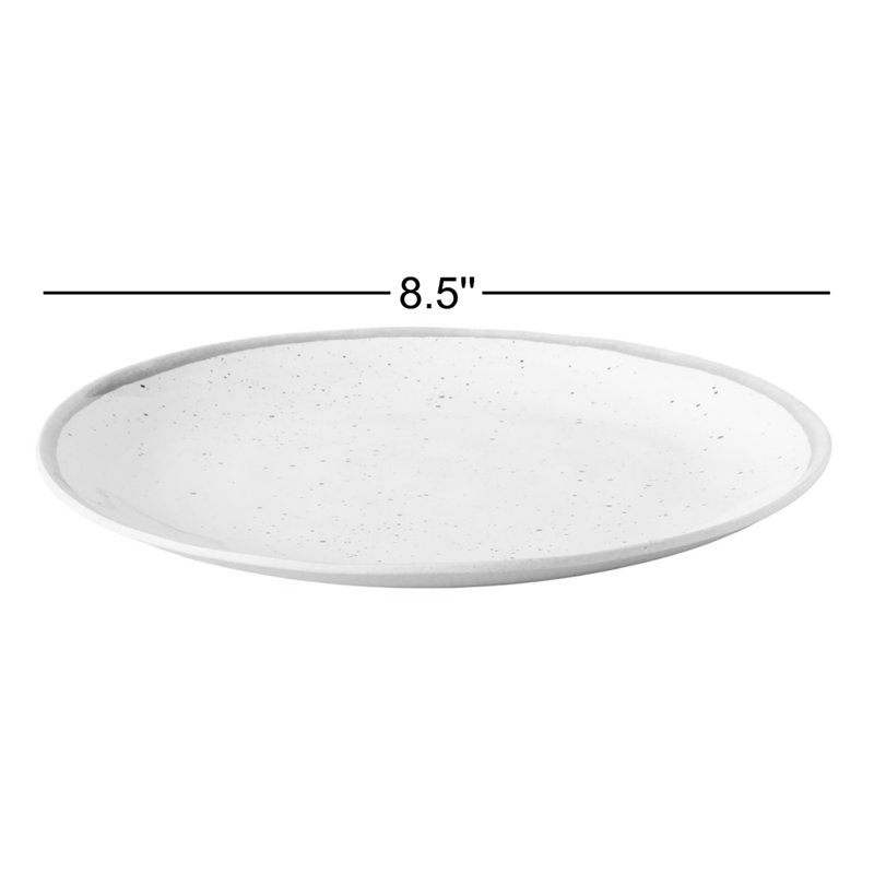 Assiette à salade en mélamine moucheté Laya