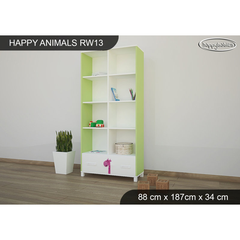 187cm H X 88cm W Animals Kids Cube, Green