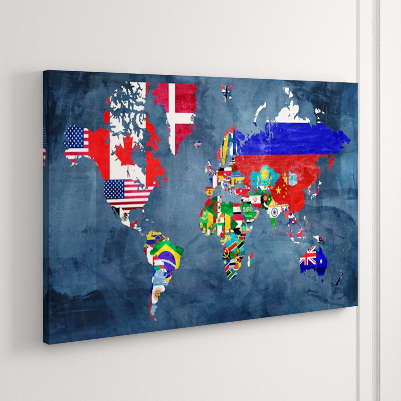 The World Print by Zoey Riley, Outdoor, 40" H x 60" W x 1.5" D