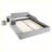 Upholstered Low Standard Bed with Bedside Desk and Round Stool, Mother & Child Bed-97691213-97691212