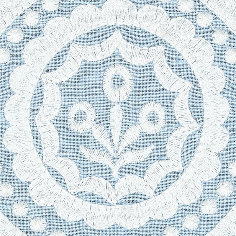 Tissu de broderie en lin Olana, Ciel
