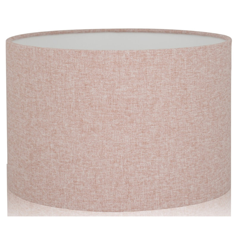 Linen Drum Lamp Shade ( Screw On ) in Blush Pink, 25cm H x 40cm W x 40cm D