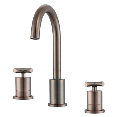 Ancona Ava Widespread Cross-Handle 3-Hole Bathroom Faucet