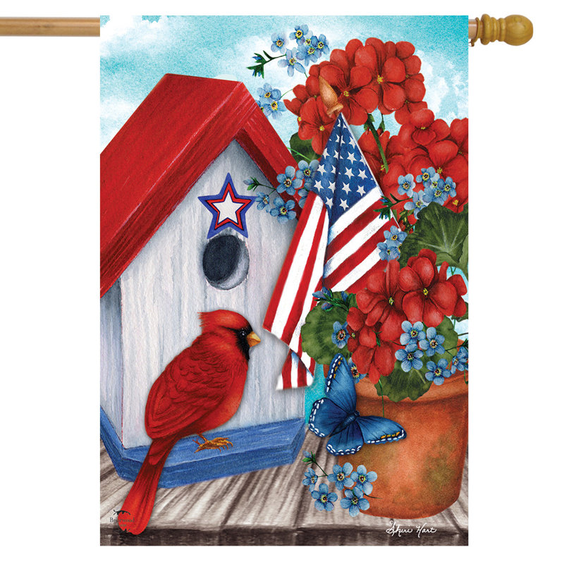 American Cardinal House Flag