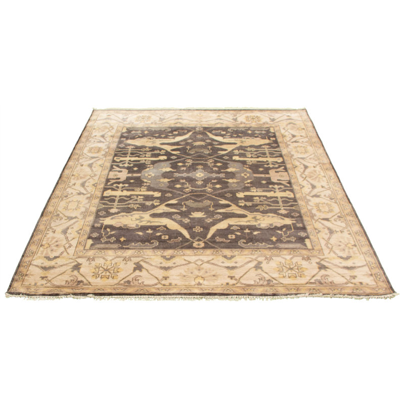 Tapis unique en laine gris foncé 8 pi 4 po x 9 pi 9 po One Age of a Kind Antoni