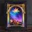 Art mural noir encadré noir Tarot The Star - Mystical Boho Spiritual Decor-284280361