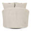 Chaise pivotante en polyester de 45 po de largeur North Andover-2007379679