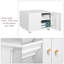 Spofford White Steel Mobile Pedestal Printer Stand - Office Furniture Copier Cabinet-94030286