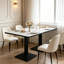 Marble Top Dining Table with Iron Base-2069069128