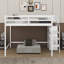Lit mezzanine double avec garde-robe-119971401