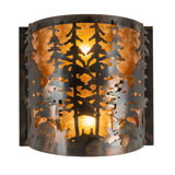 Rustic Lodge 1 - Light Flush Mounted Sconce
