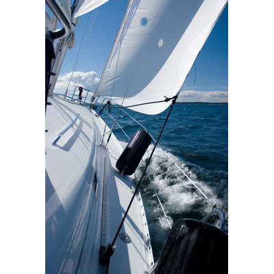 Sailboat by Positivelydigital - Wrapped Canvas Print