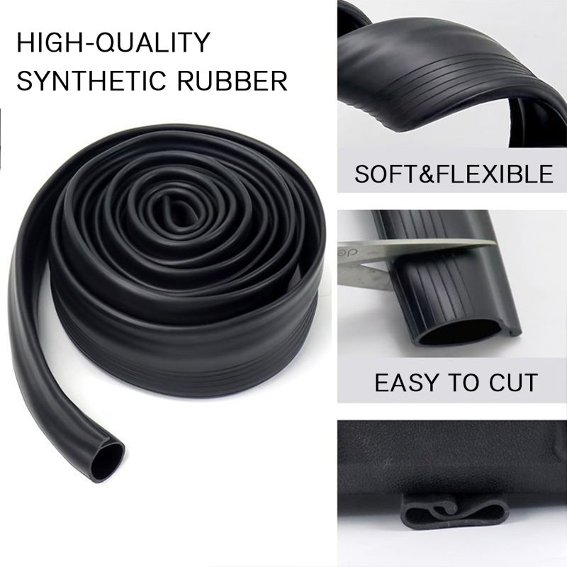 10Ft Type D Rubber Garage Door Seal Durable Rubber Weatherstripping Suitable For Underground Garages And Bunkers