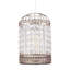 25cm H Plastic Novelty Pendant Shade ( Uno ) in Antique Brass