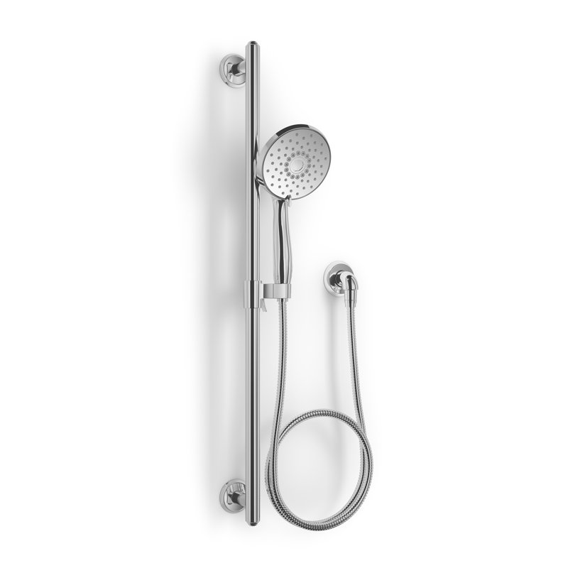 Forte Multi-Function Handshower, Handheld Shower Head with Three Sprays, 2.5 GPM, Polished Chrome