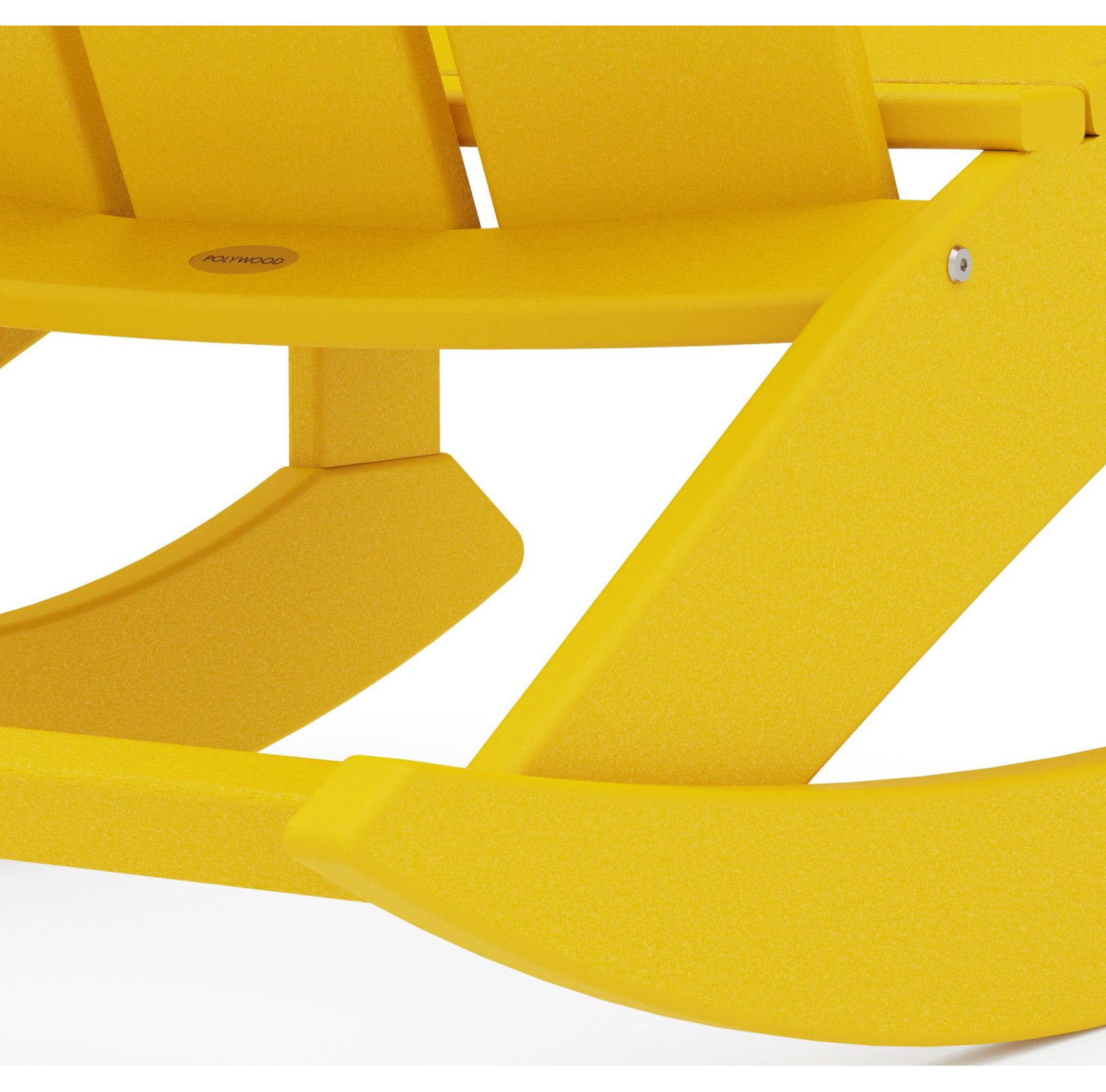 POLYWOOD® Modern Rocking Adirondack Chair, Lemon
