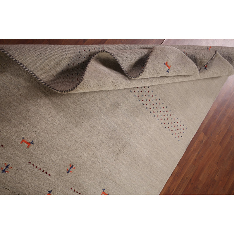 Tapis décoratif petits animaux Gabbeh 5 x 7