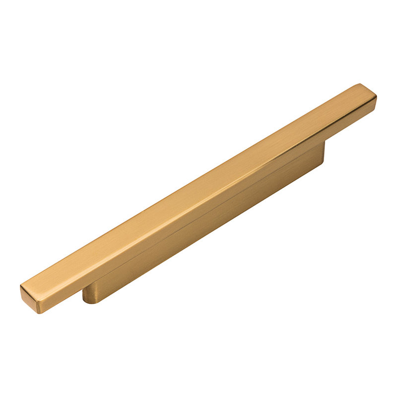 Tom Tom 3" or 3 3/4" or 5 1/16" Center to Center Bar pull, Warm Brass, 6 5/16"