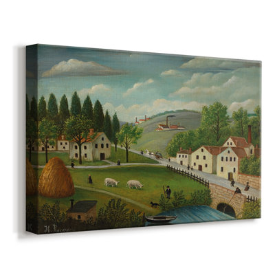 Landscape in the Environs of Paris-Henri Rousseau-Gallery Wrapped Canvas-c. early 20th Century