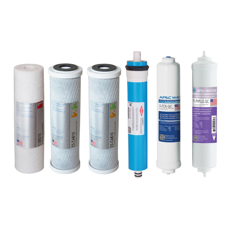 APEC 90 GPD Complete Replacement Filter Set for Alkaline Reverse Osmosis Systems