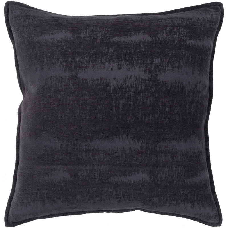 Cotton Blend Throw Pillow, Polyester, Saffron