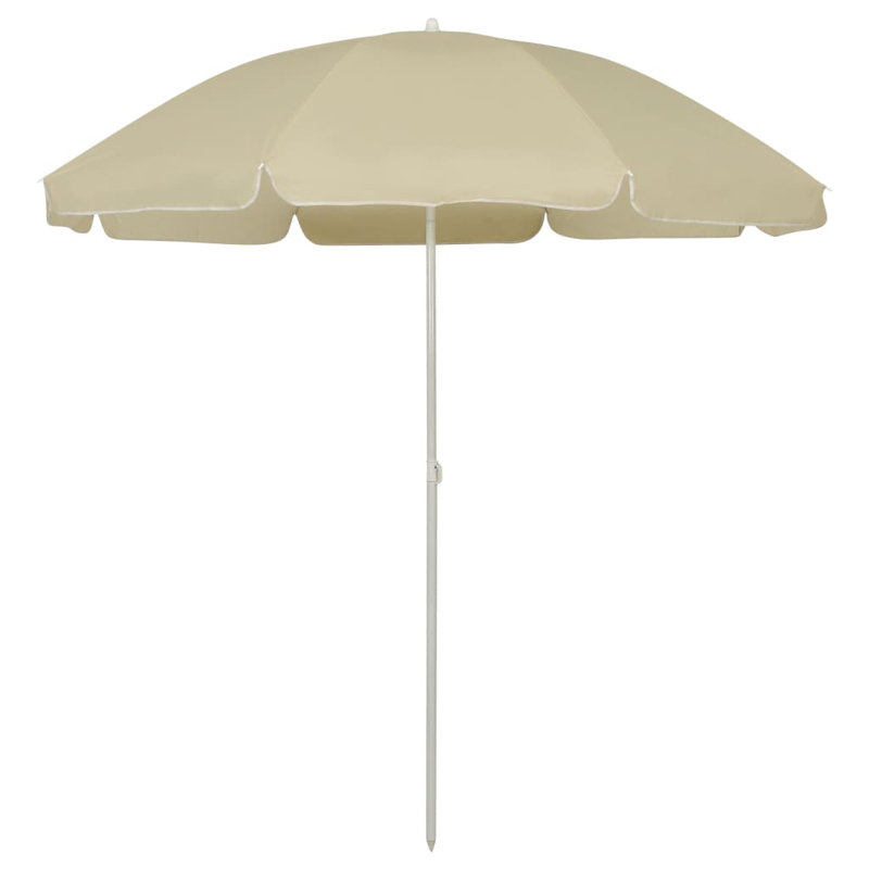 Parasol de plage Jattin, Jaune sable,  L 104,3 po x H 106,3 po