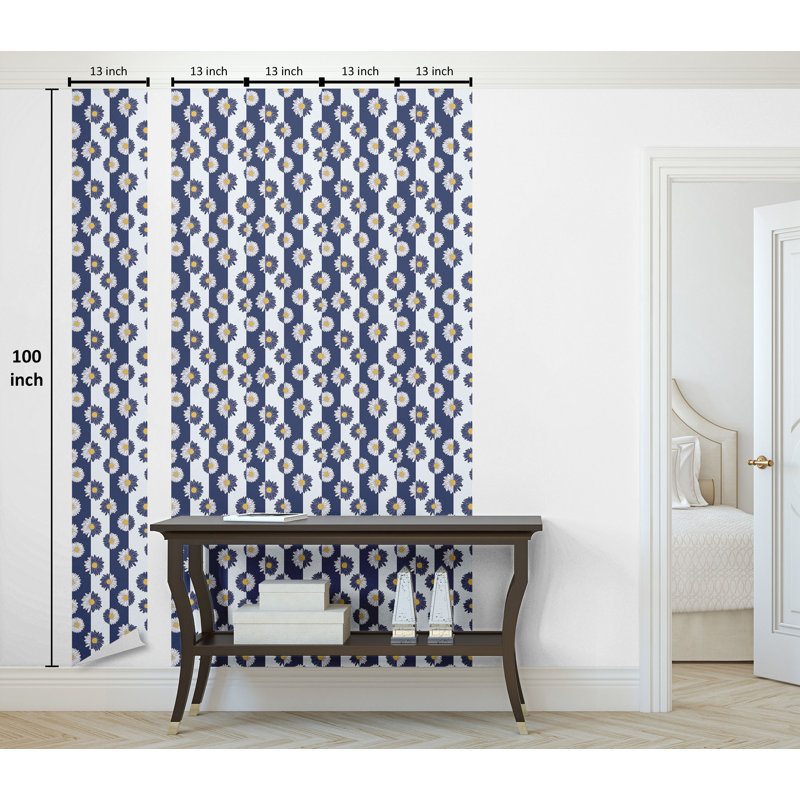 Thekla Roll, Dark Lavender White, 100" L x 13" W