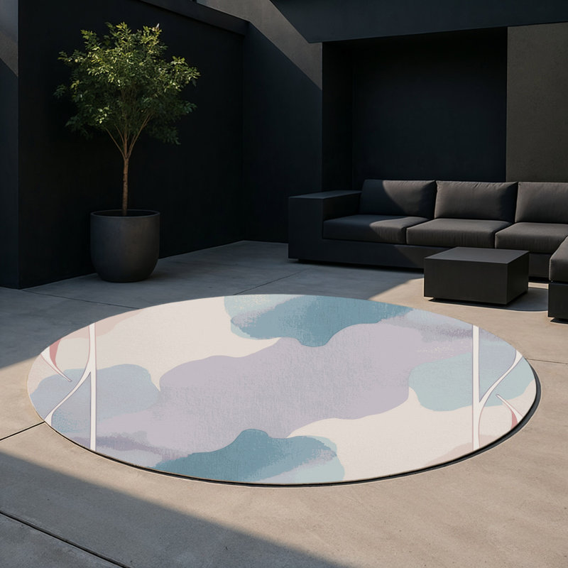 Horizon Veil Indoor And Outdoor Area Rug, Round 5'