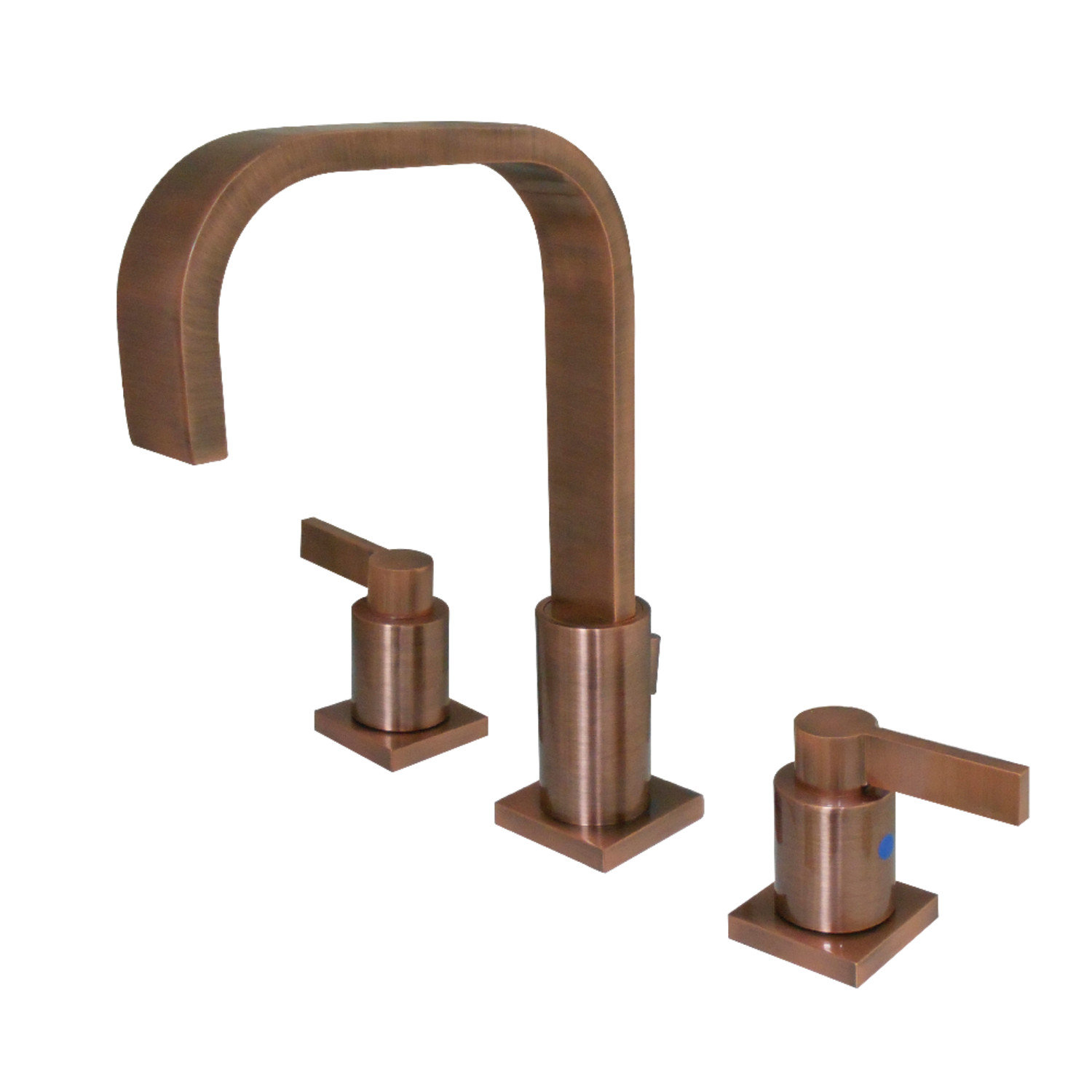 NuvoFusion Widespread Bathroom Faucet with Drain, Antique Copper