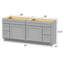 Base de meuble-lavabo double 72 po 72 po-101983222
