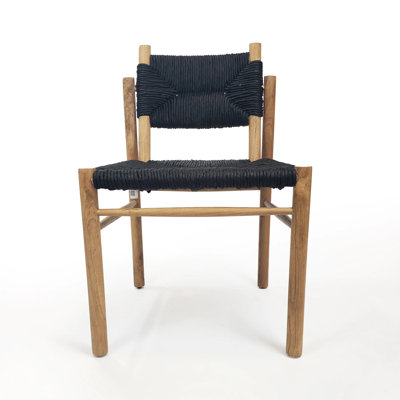 Chaise d'appoint en teck de style nazaréen
