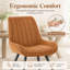 43.7cm H Polyester Upholstered Upholstered Back Side Chair-342036966