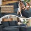 Canapés modulaires confortables Boneless Couch pour le salon, canapé modulaire en U en forme de nuage, canapé modulaire minimaliste avec assise profonde-129052867-129052869