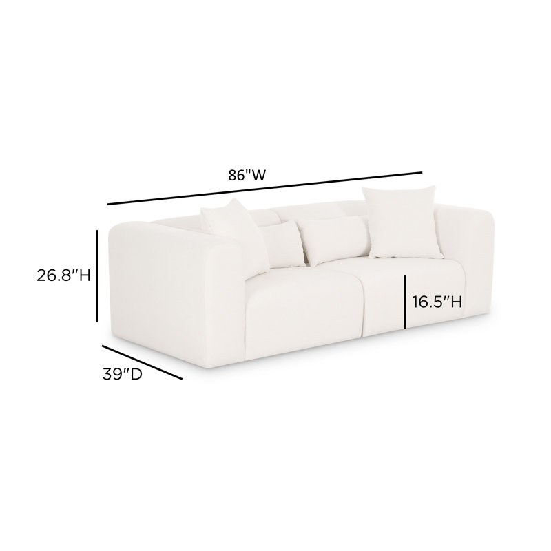 Causeuse modulaire en chenille Tarra
