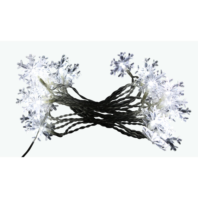 20 lumières de chaîne flocon de neige