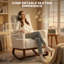 Polyester, Flannel, Foam Rocking Chair