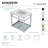 Kingston Brass Quadras 31-Inch Ceramic Console Sink with Steel Base and Glass Shelf-49618819-49610571