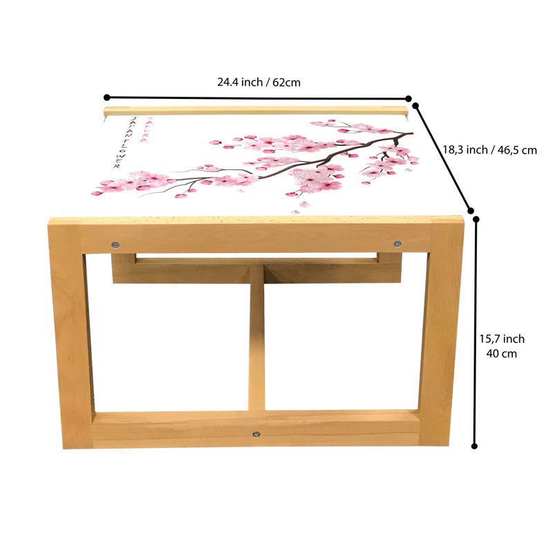 Ingfried Trestle Coffee Table, 40cm H x 46.5cm W x 62cm D