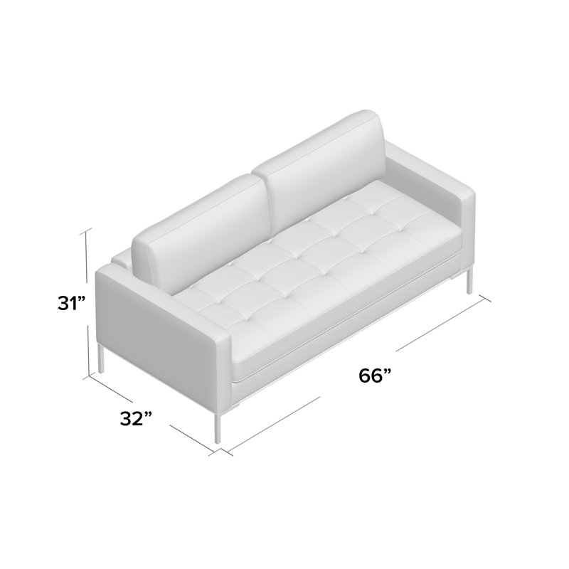 Paramount Loveseat, Sanford Ceramic Crossweave, Metal